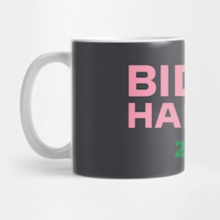 Biden Harris 2020 in Pink + Green Mug